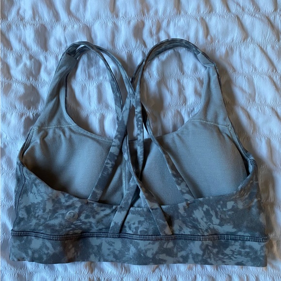 Lululemon grey tie die sports bra size 4 - Picture 2 of 3